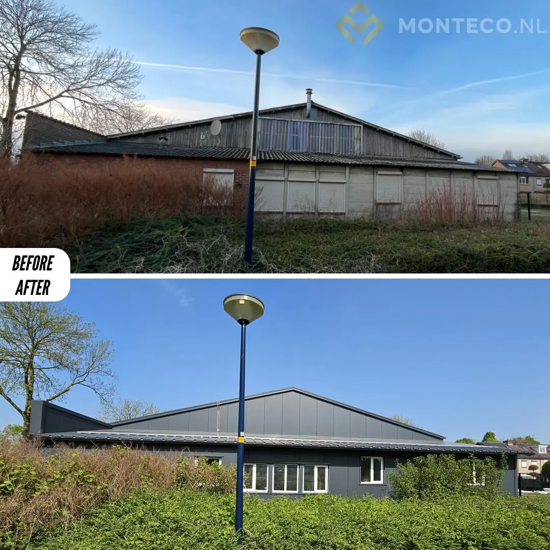 Zijkant van het dak